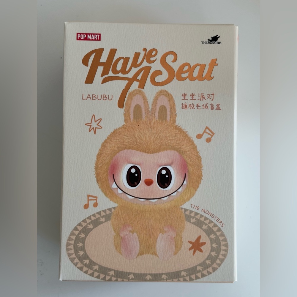 Unopened ZIZI PopNow PopMart Labubu Have a Seat Blind Box